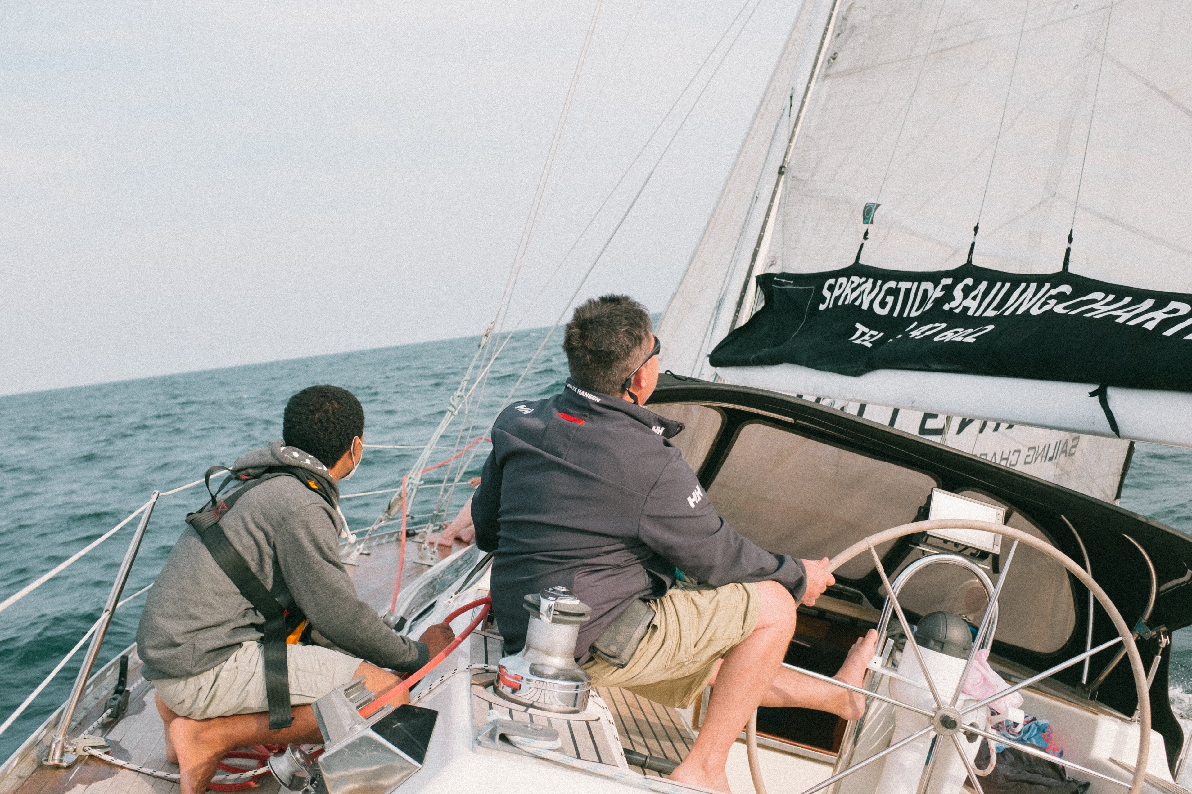 Serious sailing skills!