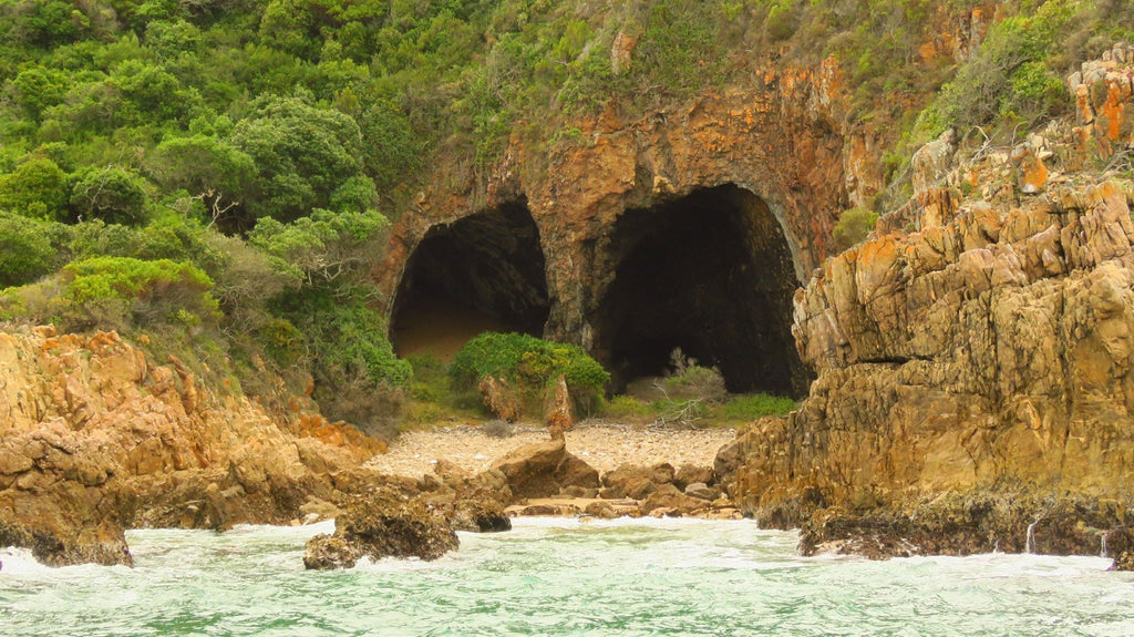 The nostril caves, just one of the many caves along the shoreline