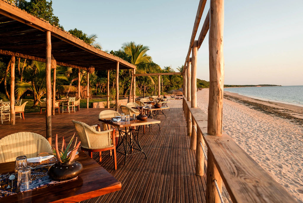 Sonhos Pool Bar & Seaside Restaurant at Anantara Bazaruto Island Resort, Bazaruto Archipelago, Mozambique.