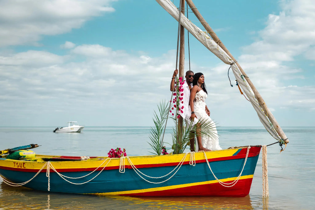 Traditional Dhow Cruise at Anantara Bazaruto Island Resort, Bazaruto Archipelago, Mozambique.