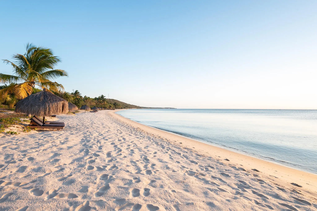 Beach View at Anantara Bazaruto Island Resort, Bazaruto Archipelago, Mozambique.