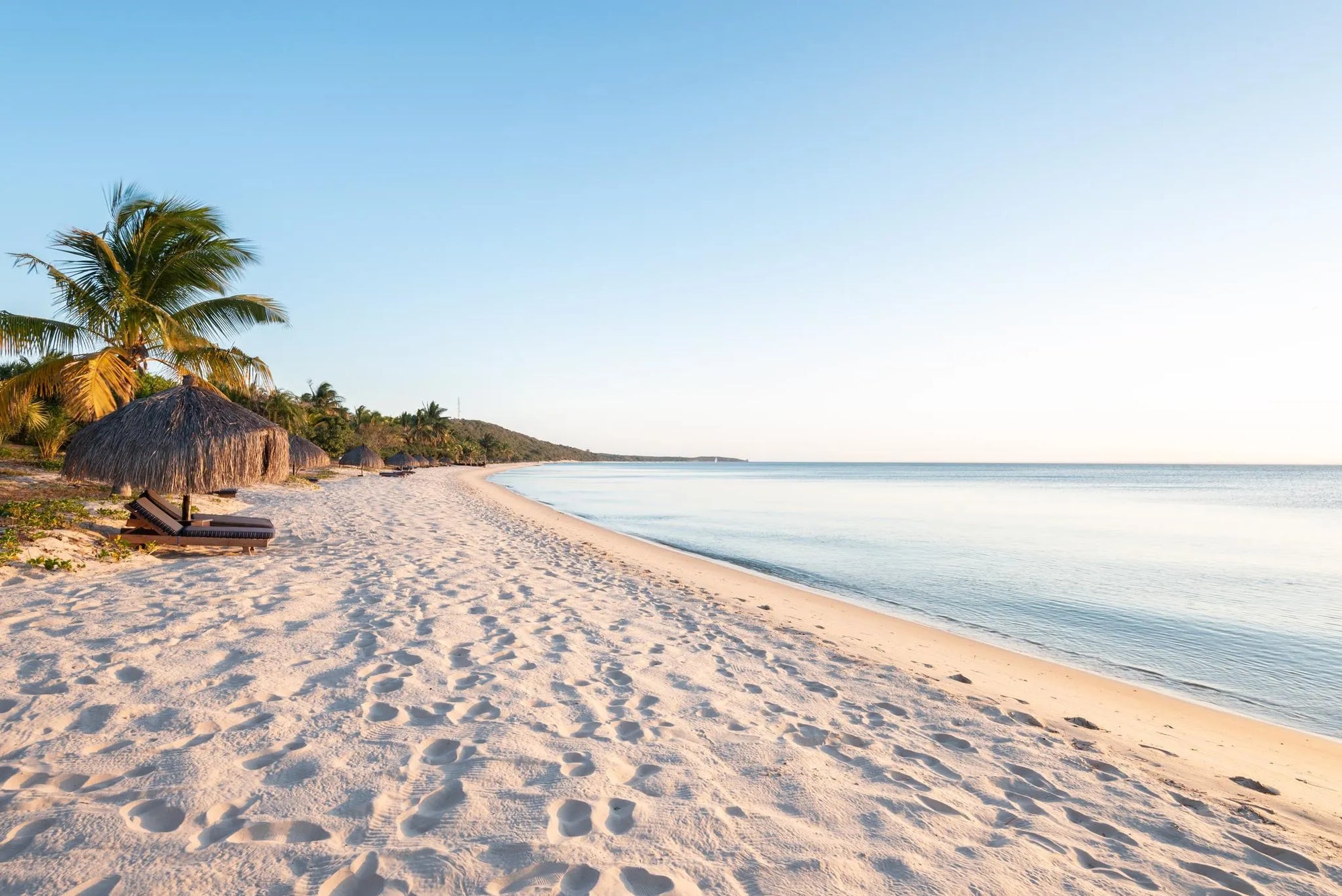 Beach View at Anantara Bazaruto Island Resort, Bazaruto Archipelago, Mozambique.
