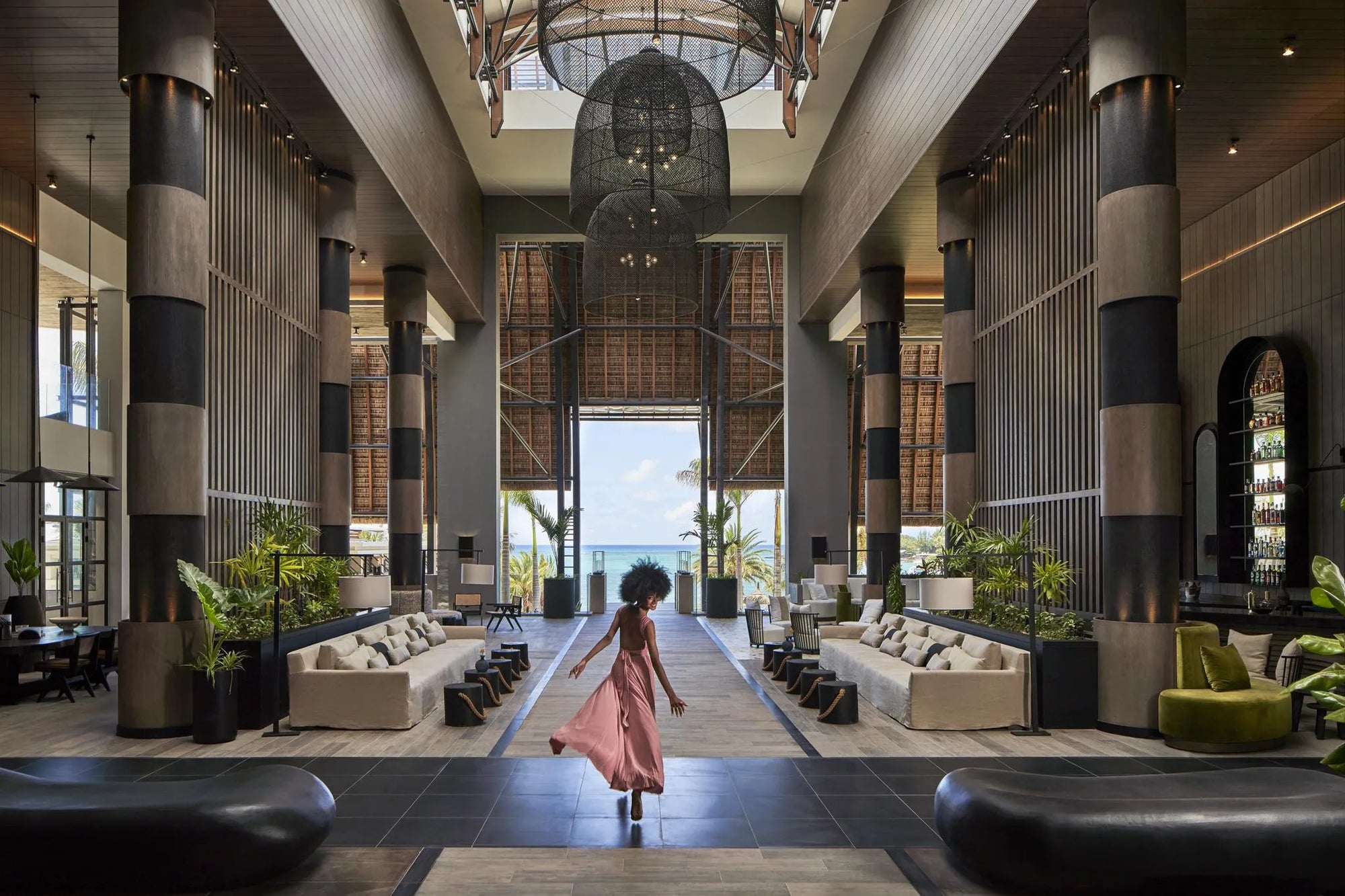 Lobby at LUX* Grand Baie, Mauritius, Grand Baie, Mauritius.
