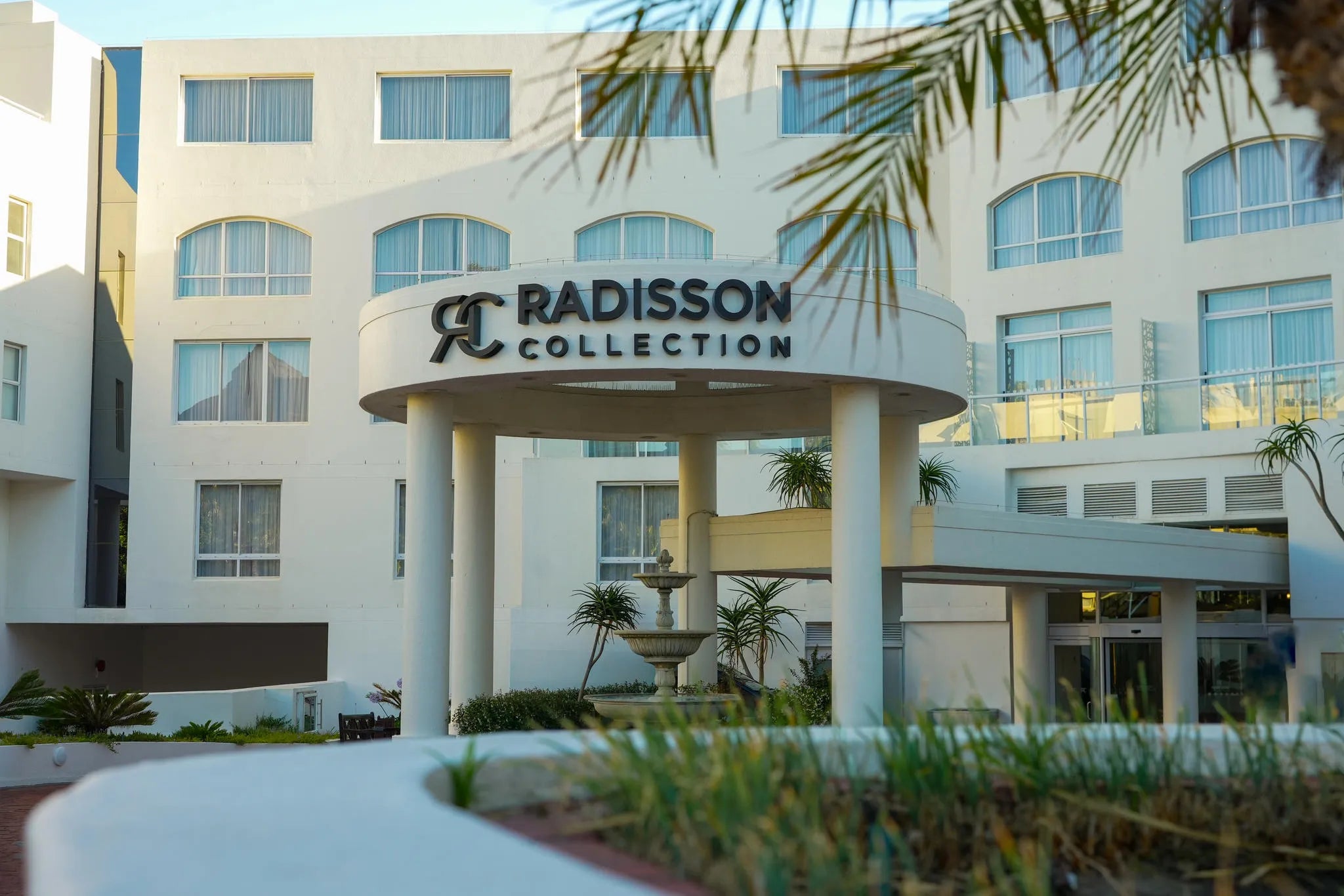 Entrance at Radisson Collection Hotel, Waterfront Cape Town, Cape Town, South Africa.