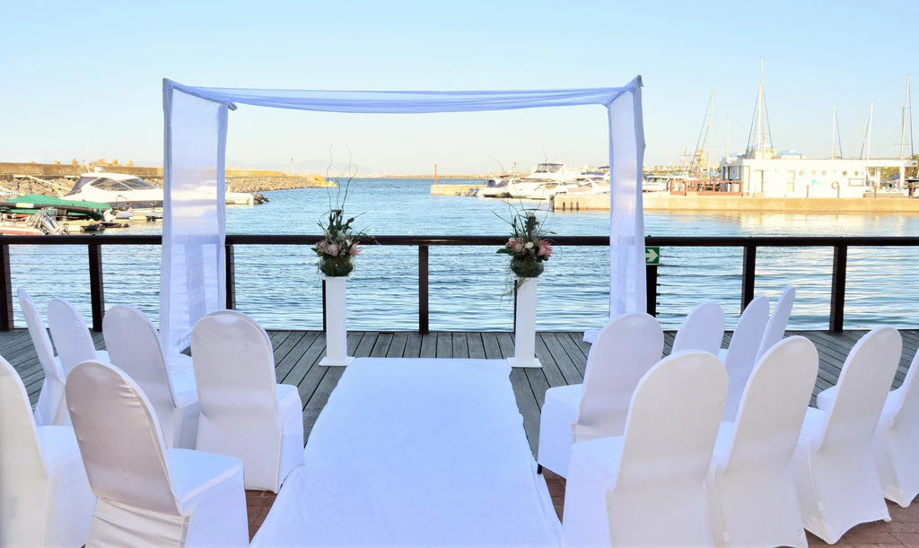 Boardwalk Wedding Setup at Radisson Collection Hotel, Waterfront Cape Town, Cape Town, South Africa.