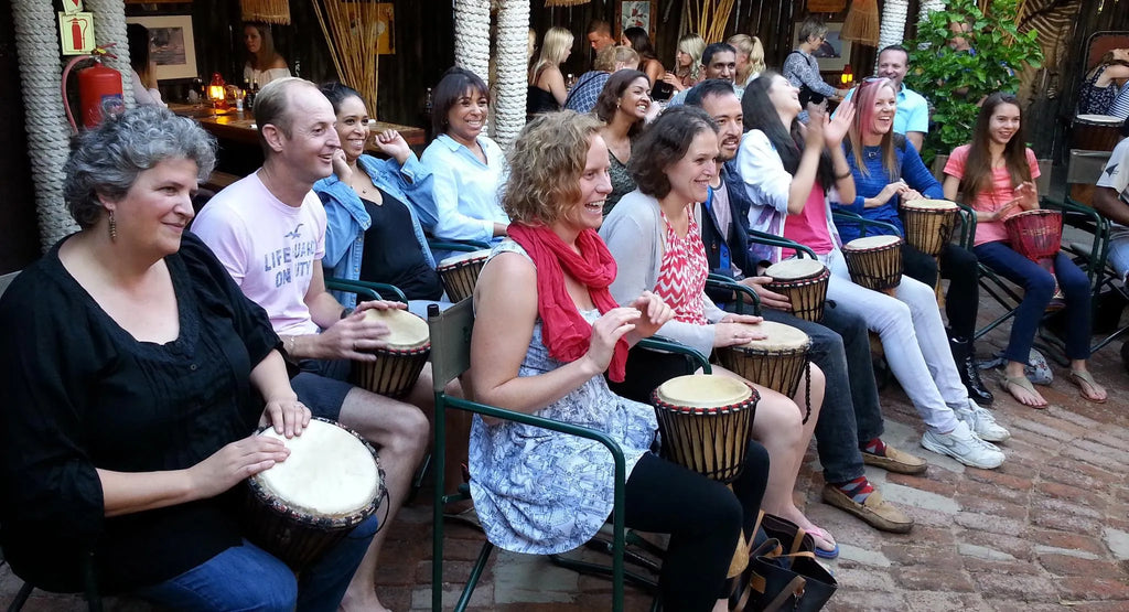 All smiles at Drum Cafe Namibia, Windhoek, Namibia.