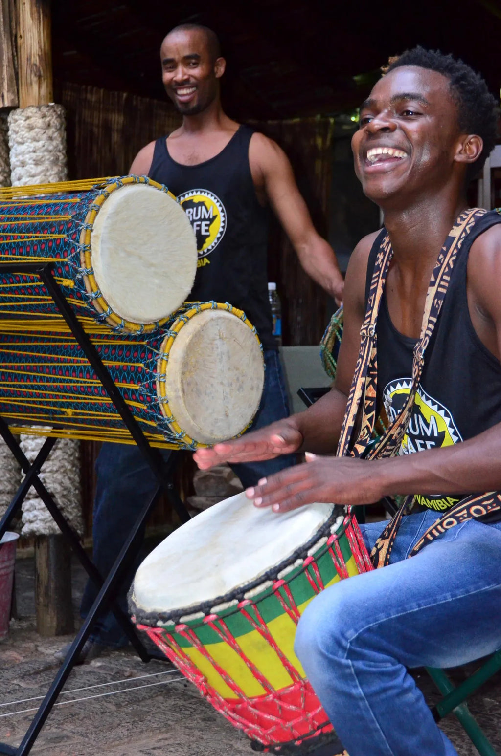 The team at Drum Cafe Namibia, Windhoek, Namibia.