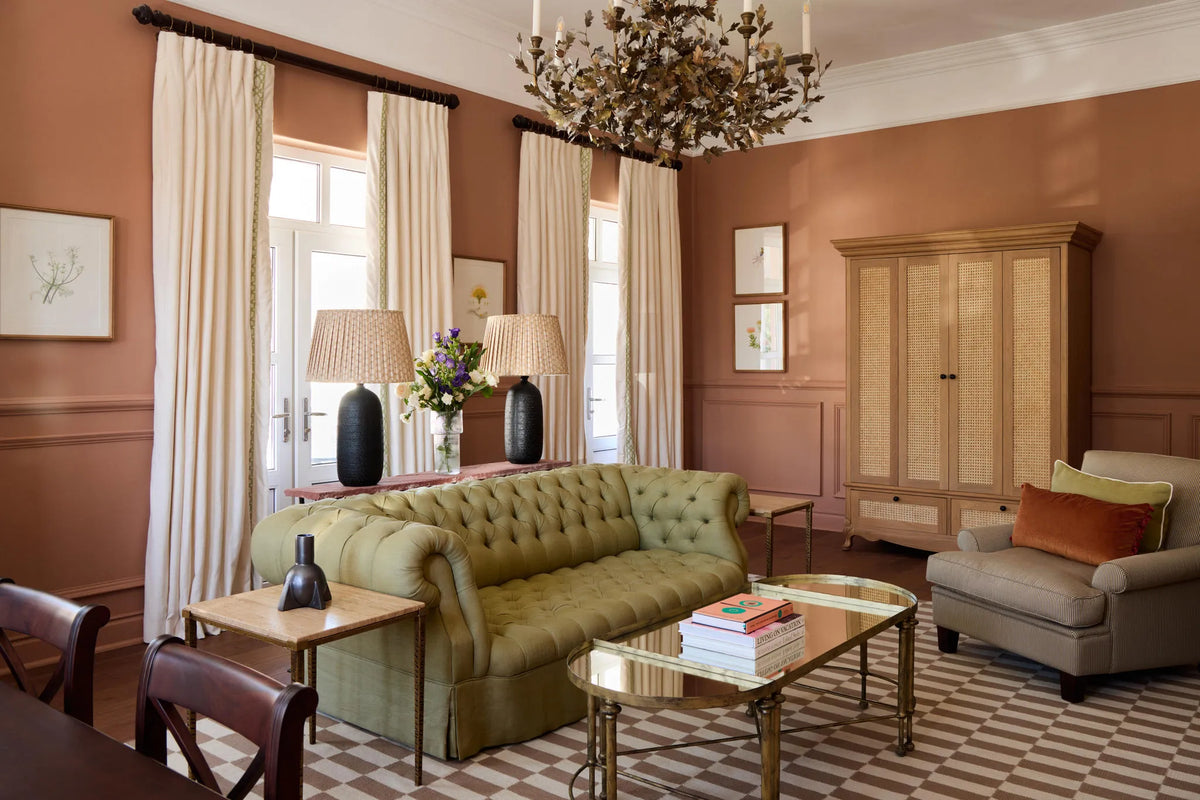 Deluxe One Bedroom Suite - Lounge at Mount Nelson, A Belmond Hotel, Cape Town, Cape Town, South Africa.