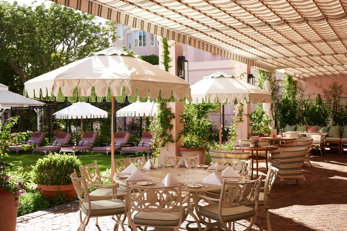 Oasis Restaurant at Mount Nelson, A Belmond Hotel, Cape Town, Cape Town, South Africa.