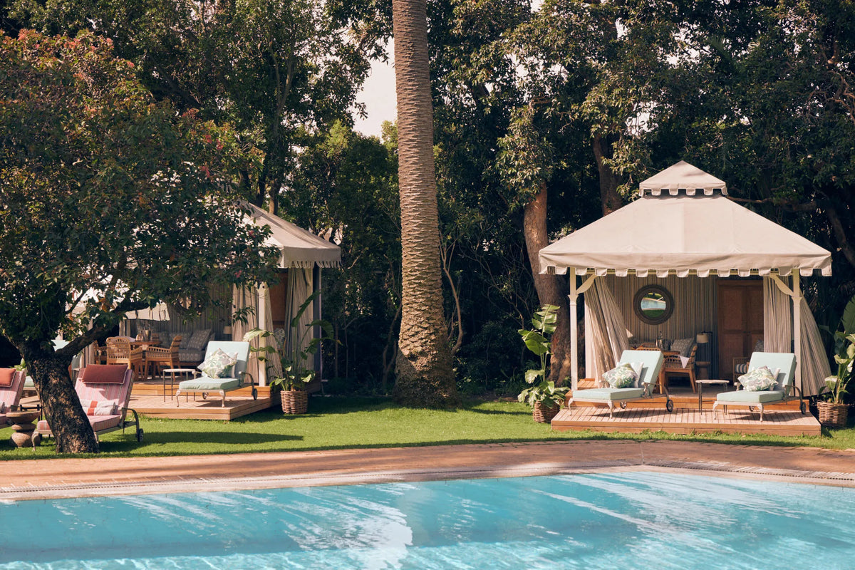 Pool Cabana at Mount Nelson, A Belmond Hotel, Cape Town, Cape Town, South Africa.