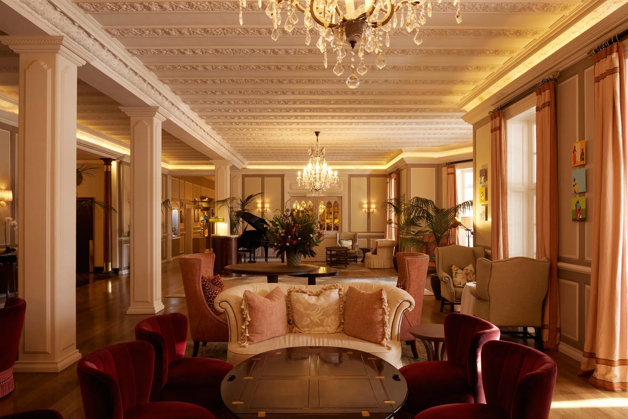 The Lounge at Mount Nelson, A Belmond Hotel, Cape Town, Cape Town, South Africa.
