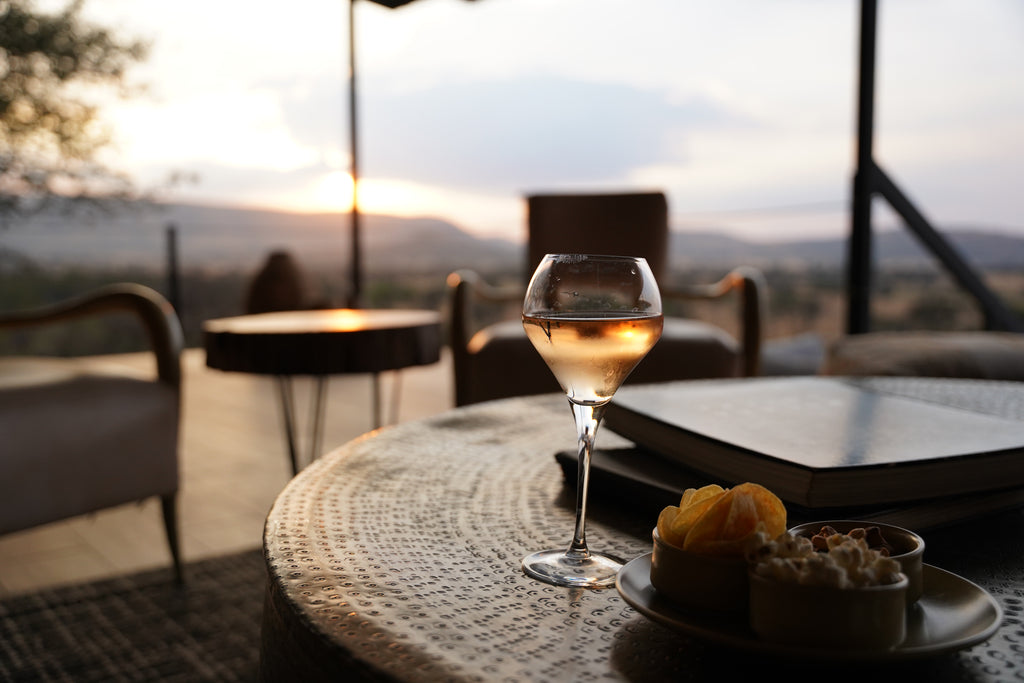 Lounge with wine glass view