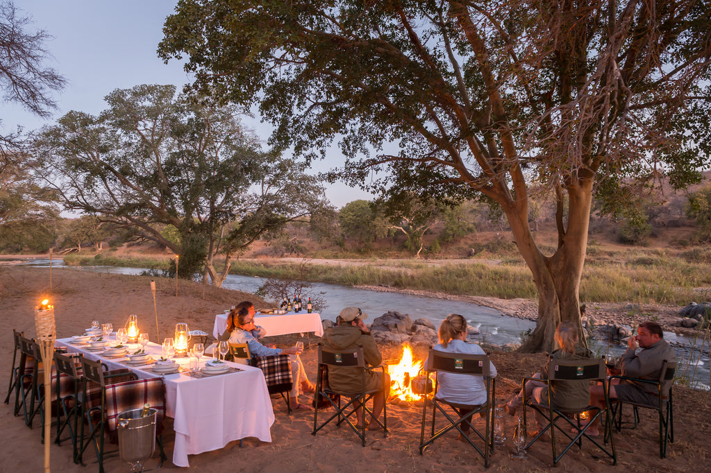 Safari Dining Table and Central Campfire