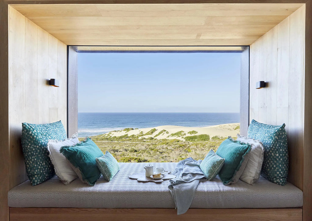 Morukuru Beach Lodge - Daybed with a view at Morukuru Beach Lodge, De Hoop Nature Reserve, South Africa.