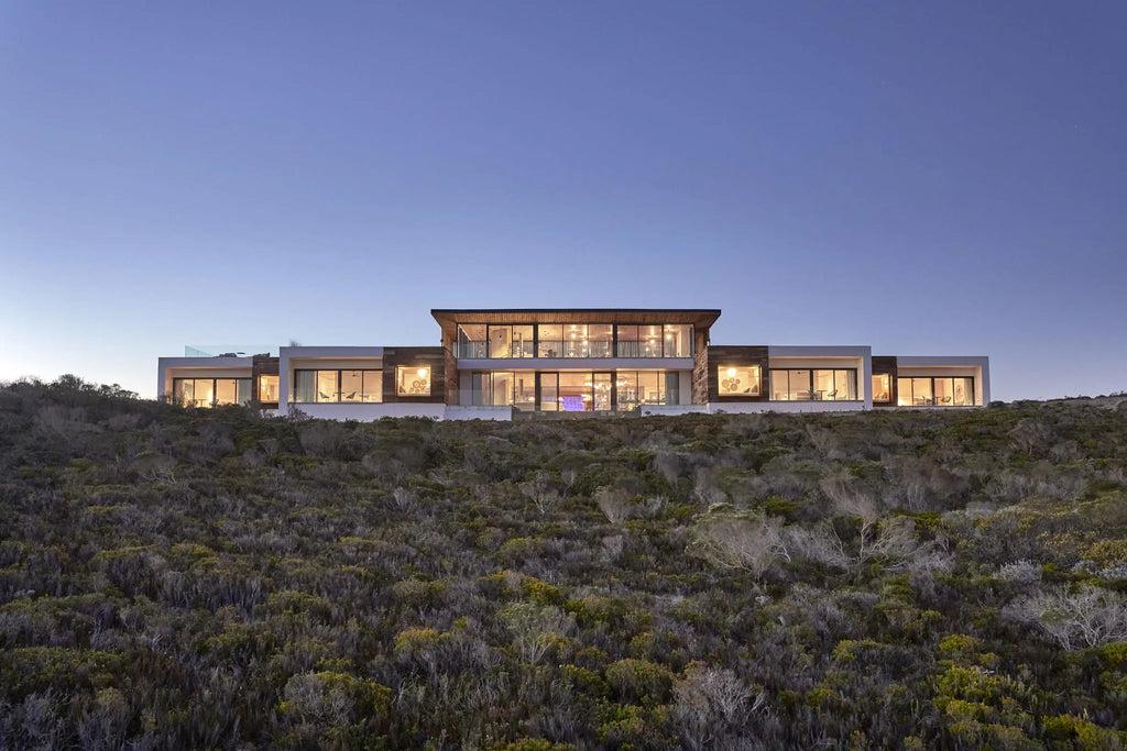 Morukuru Beach Lodge - exterior view at Morukuru Beach Lodge, De Hoop Nature Reserve, South Africa.