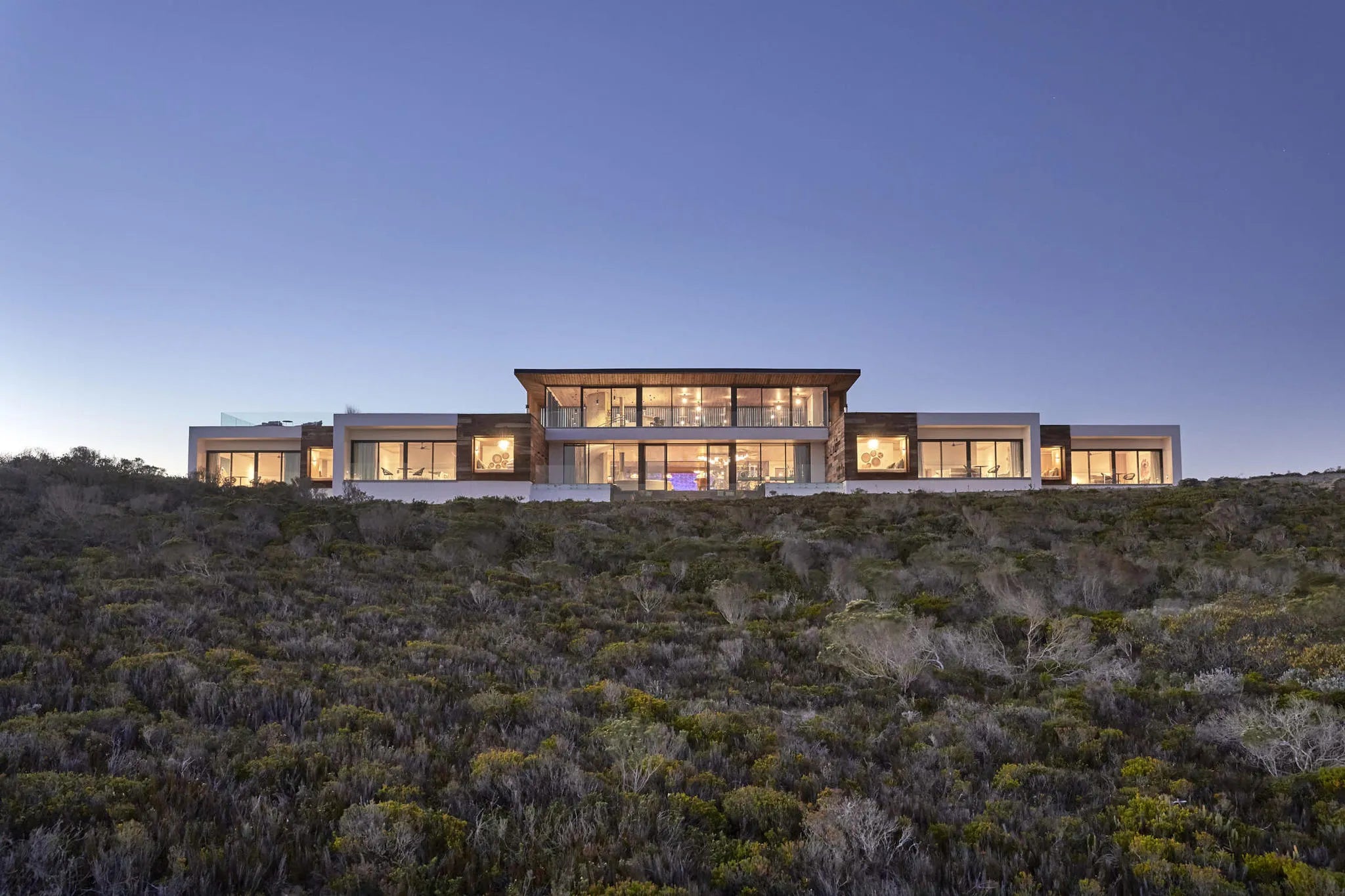 Morukuru Beach Lodge - exterior view at Morukuru Beach Lodge, De Hoop Nature Reserve, South Africa.