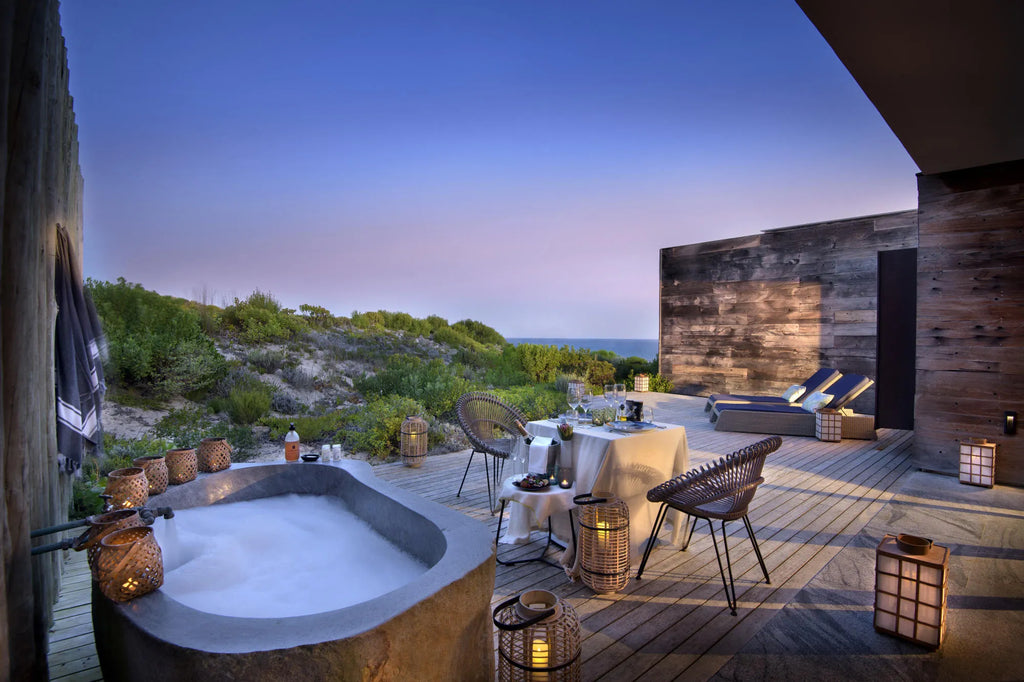 Morukuru Beach Lodge - Honeymoon Suite at Morukuru Beach Lodge, De Hoop Nature Reserve, South Africa.