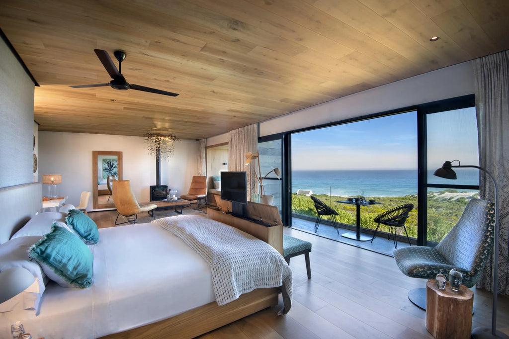 Morukuru Beach Lodge - Ocean View Suite at Morukuru Beach Lodge, De Hoop Nature Reserve, South Africa.