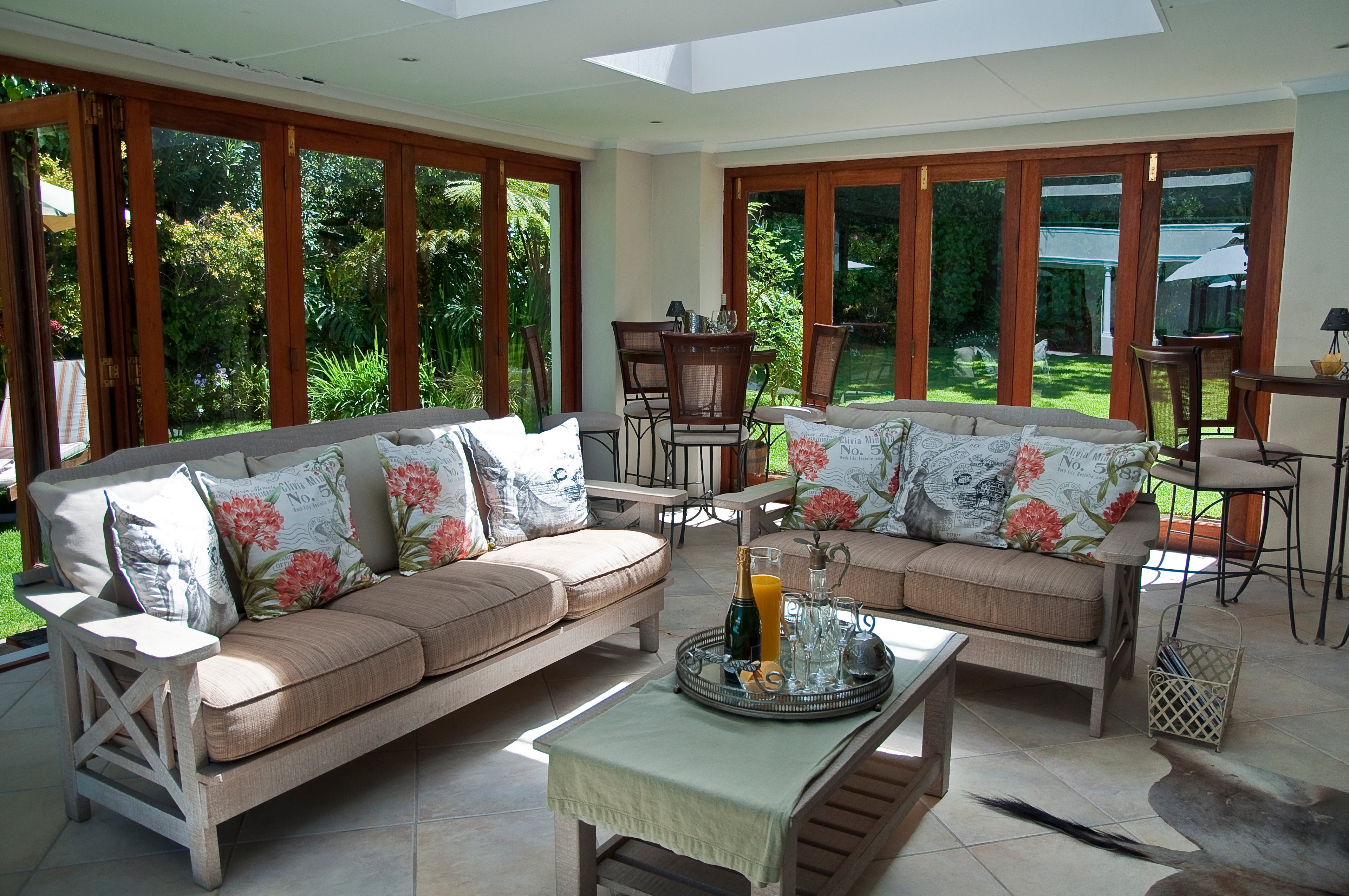 Patio overlooks Garden/Pool