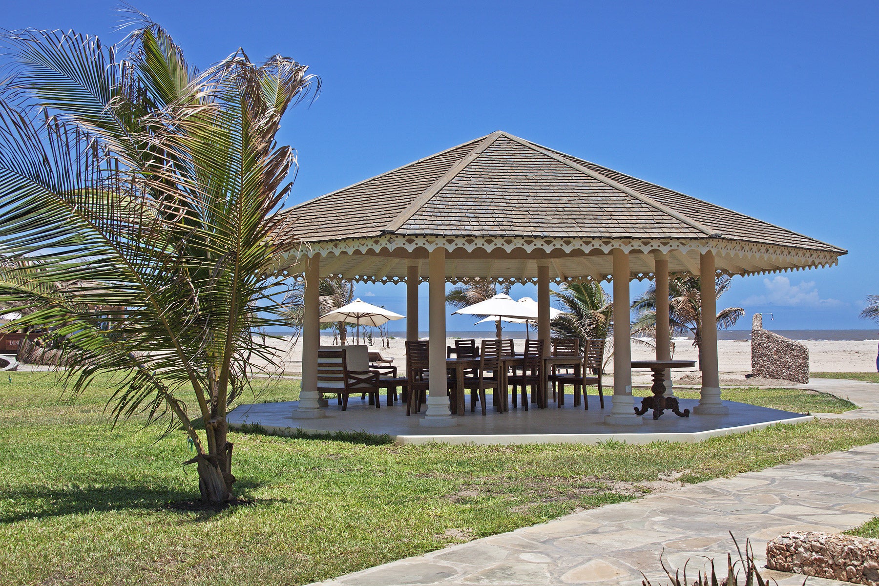Gazebo with a view of the beach