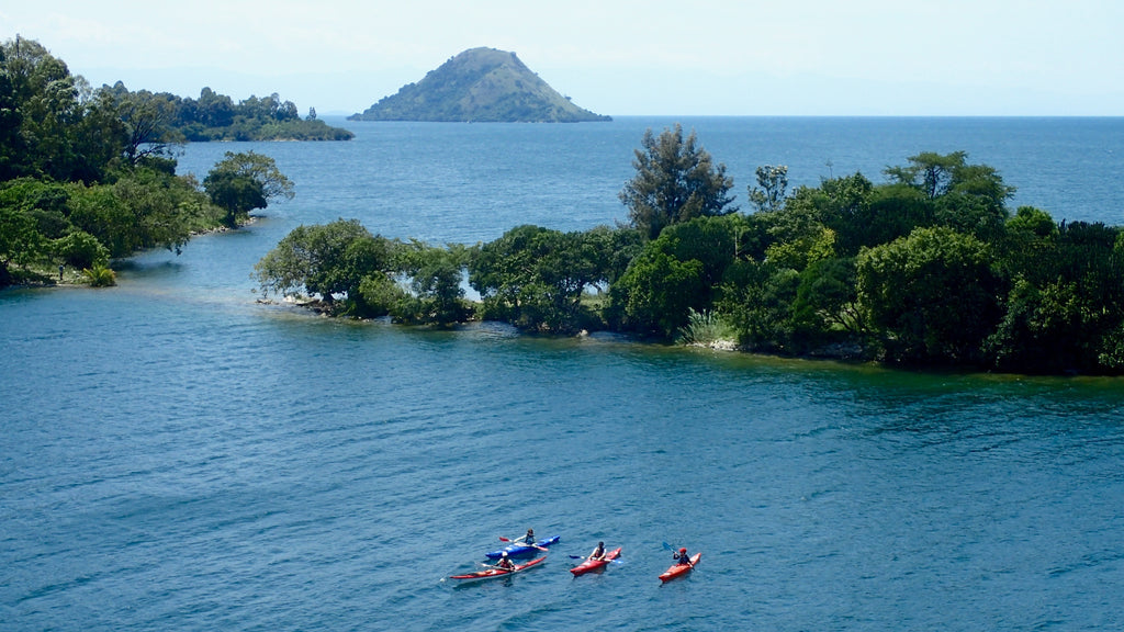 Kayaking on Lake Kivu