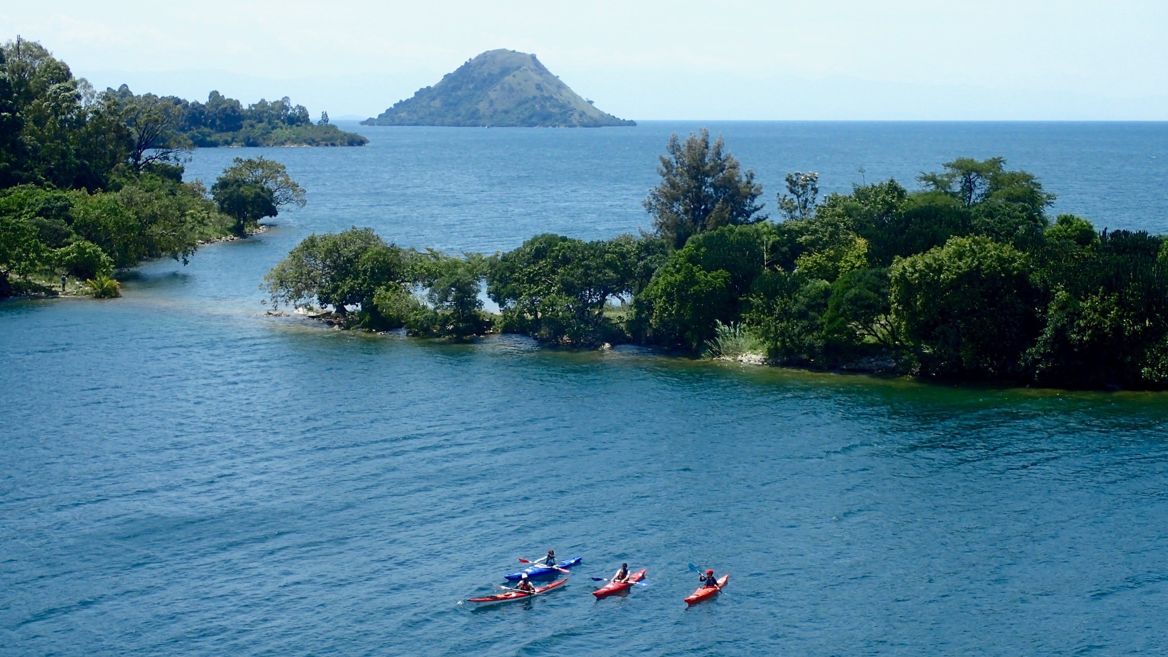 Kayaking on Lake Kivu