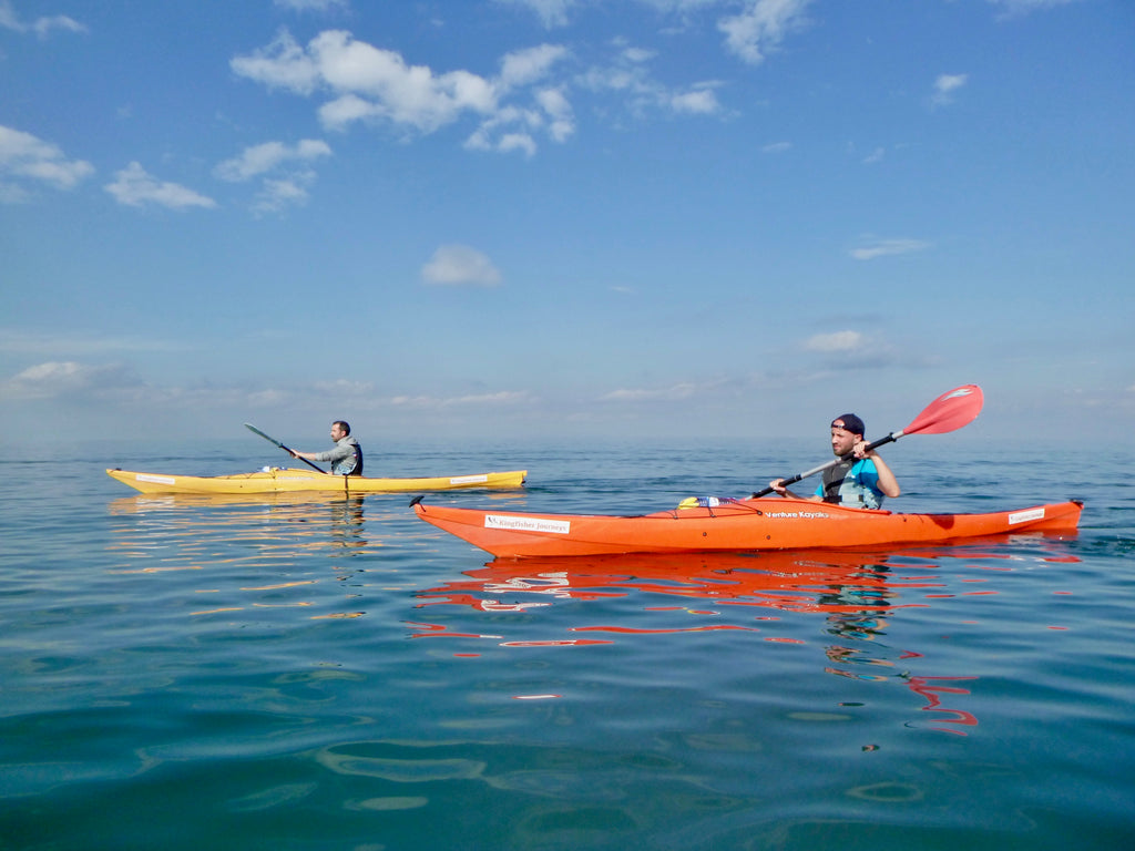 Kayaking on Lake Kivu