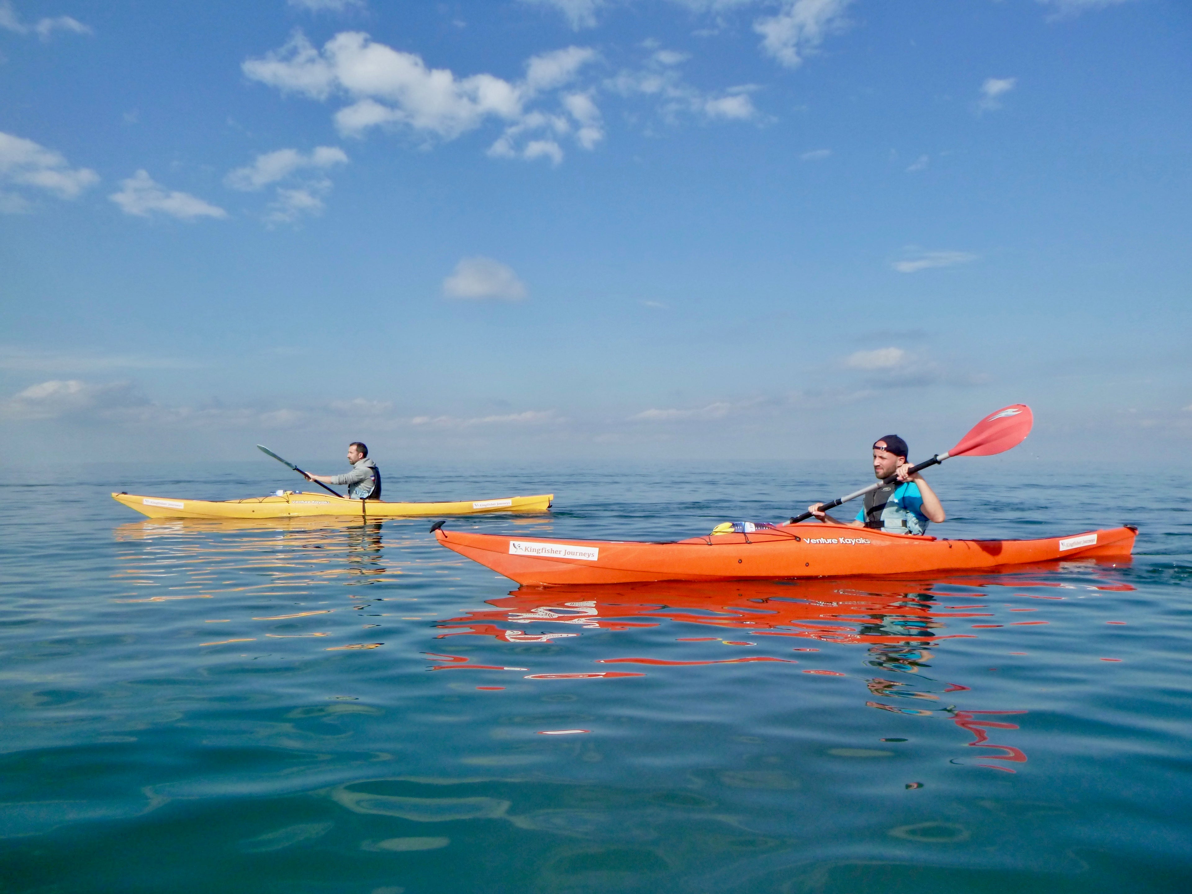 Kayaking on Lake Kivu