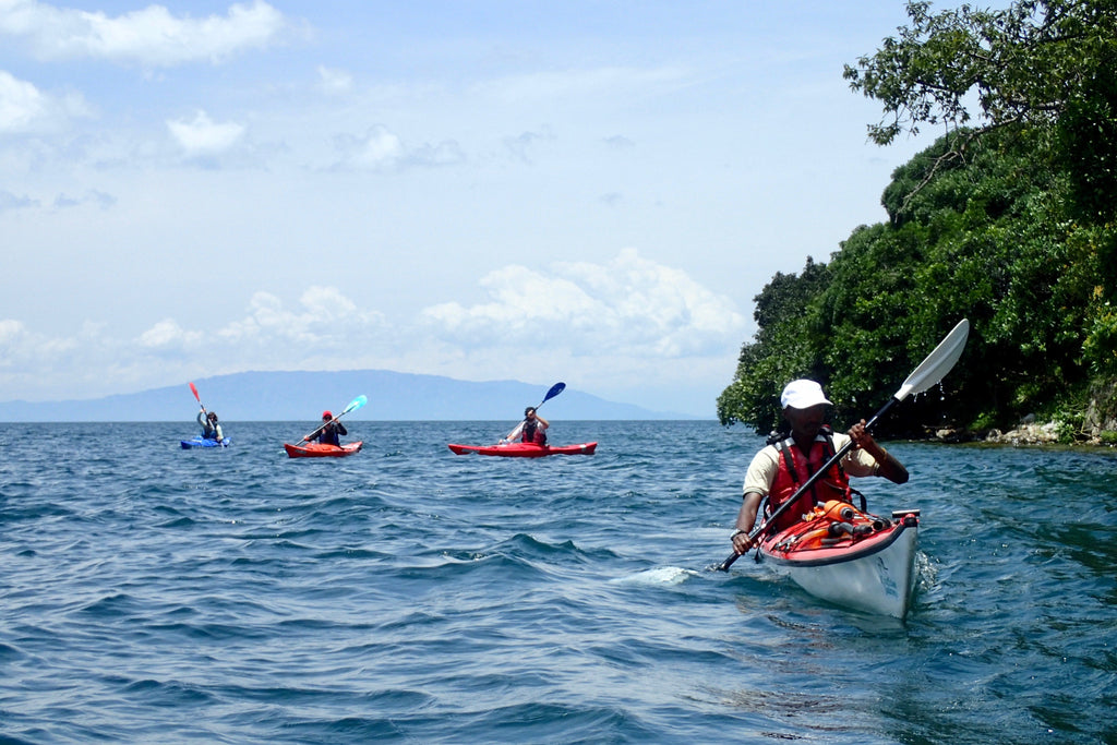 Kayaking on Lake Kivu
