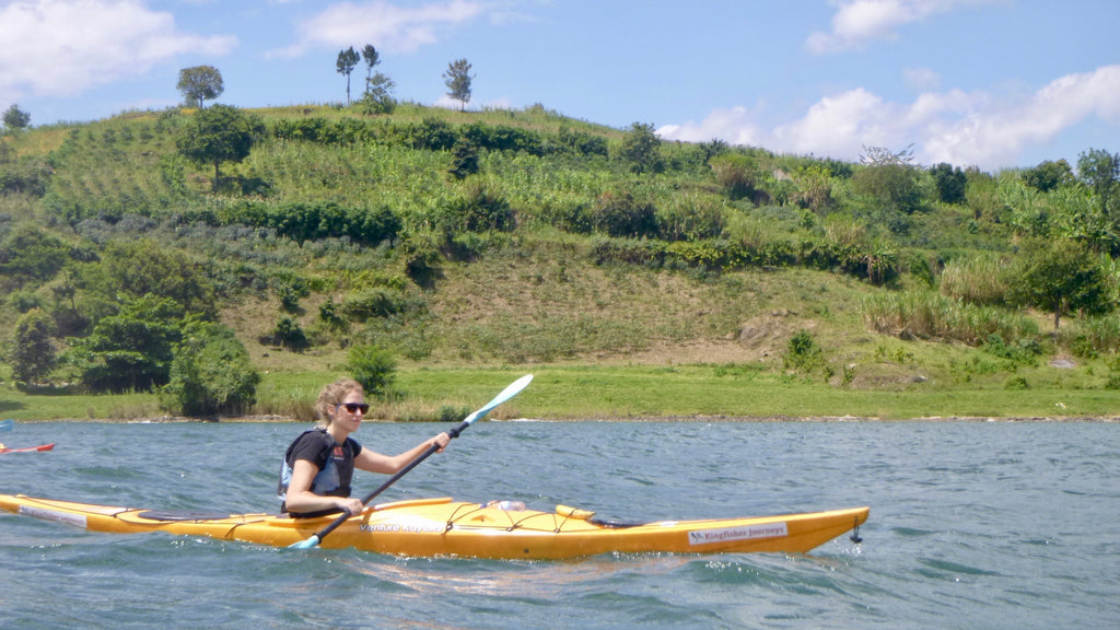 Kayaking on Lake Kivu