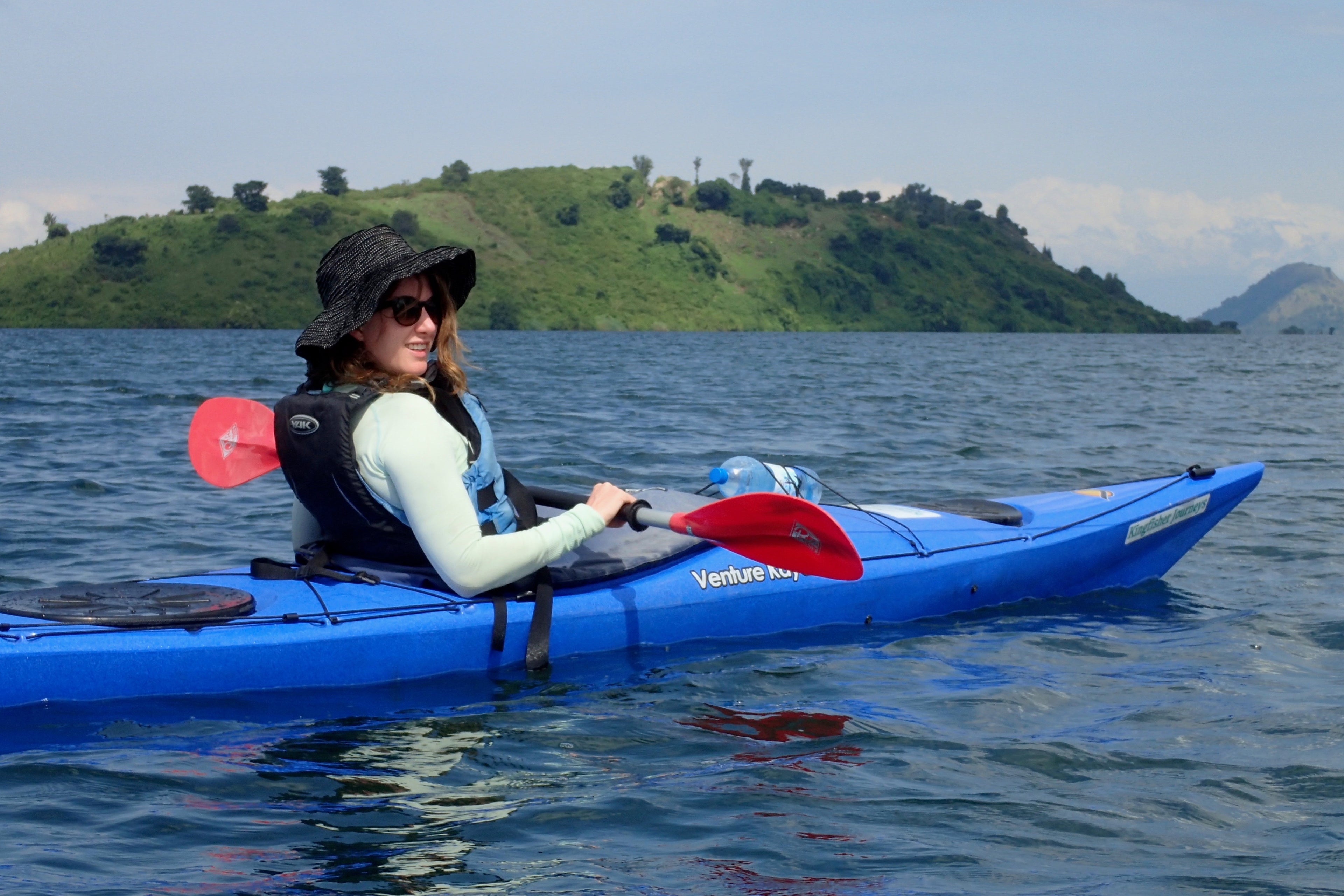 Kayaking on Lake Kivu
