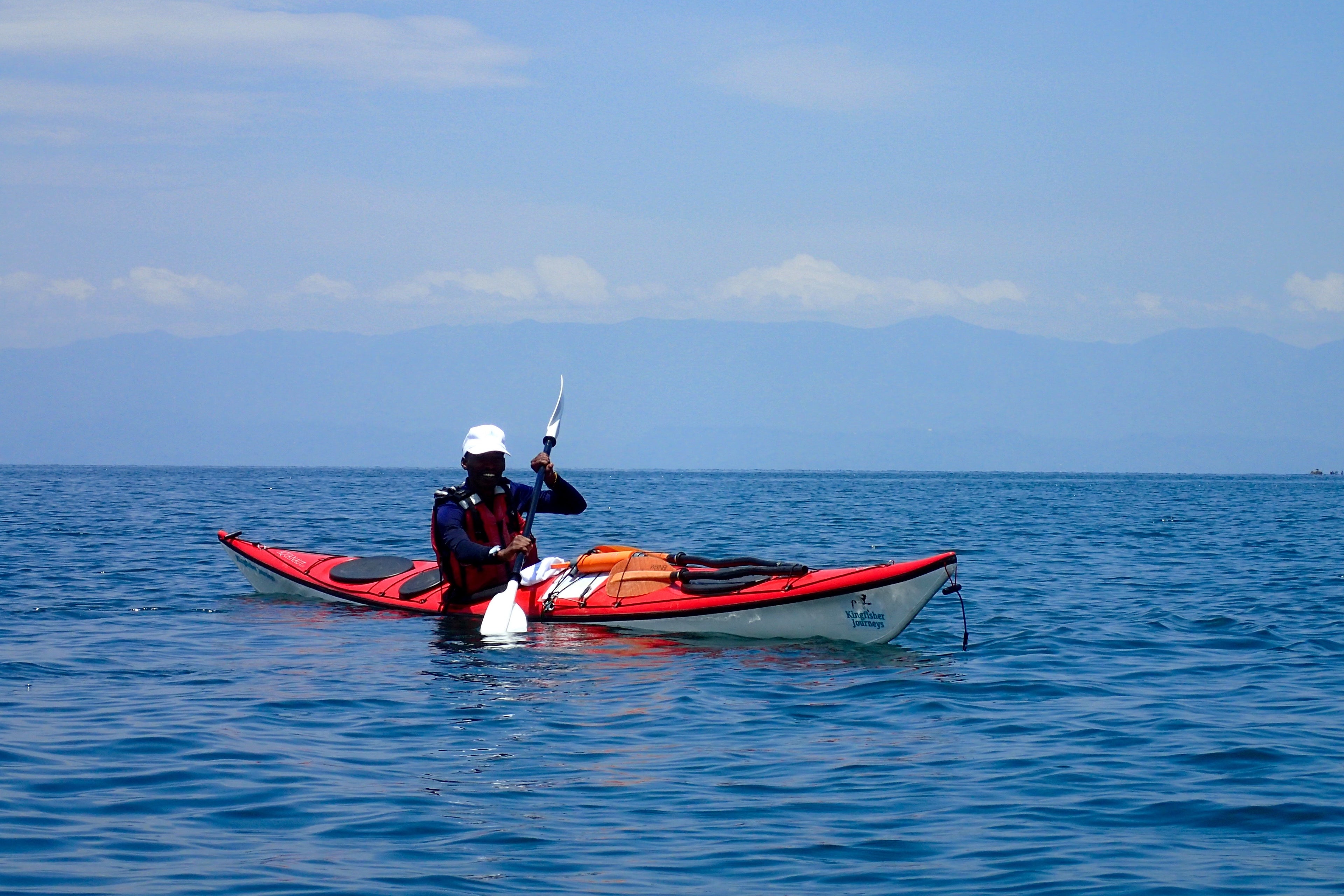 Kayaking on Lake Kivu