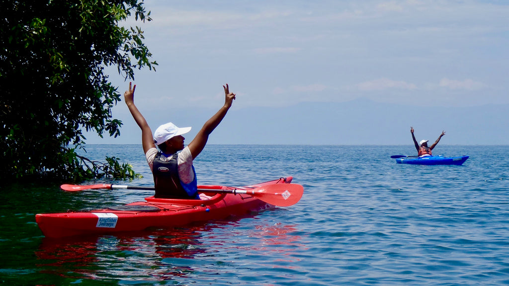 Kayaking on Lake Kivu