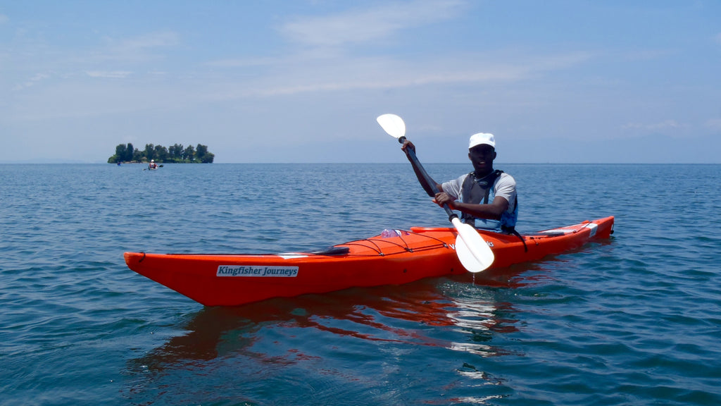 Kayaking on Lake Kivu