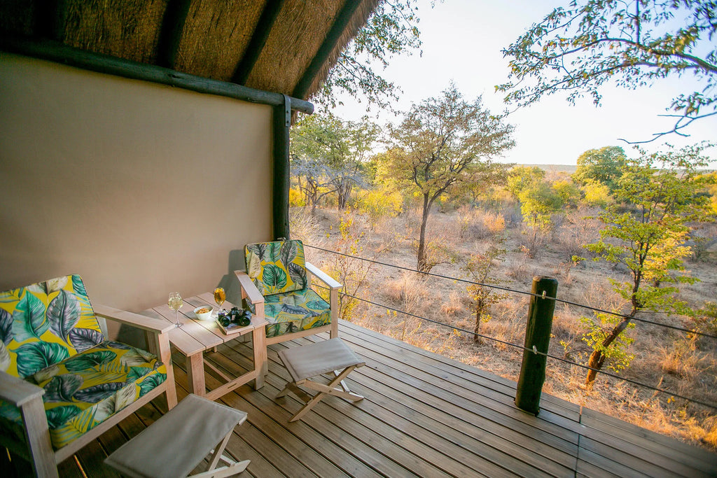 Wilderness Chalet Deck - Masuwe Lodge at Masuwe Lodge, Victoria Falls (Zimbabwe), Zimbabwe.