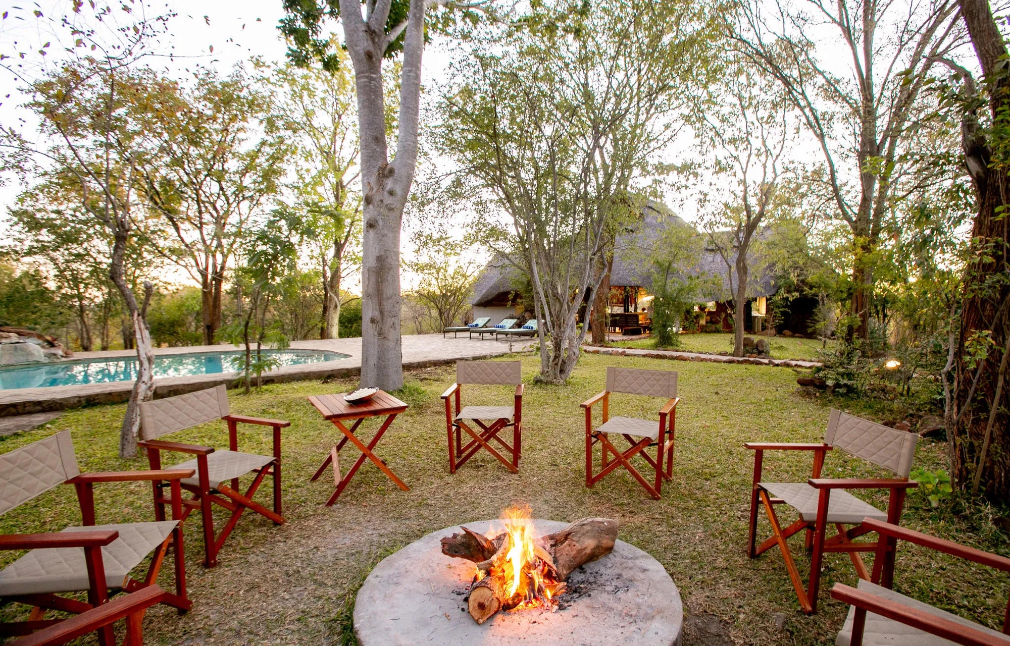 Masuwe Lodge at Masuwe Lodge, Victoria Falls (Zimbabwe), Zimbabwe.