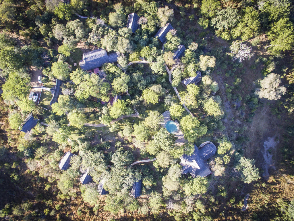 Masuwe Lodge - Aerial Shot at Masuwe Lodge, Victoria Falls (Zimbabwe), Zimbabwe.