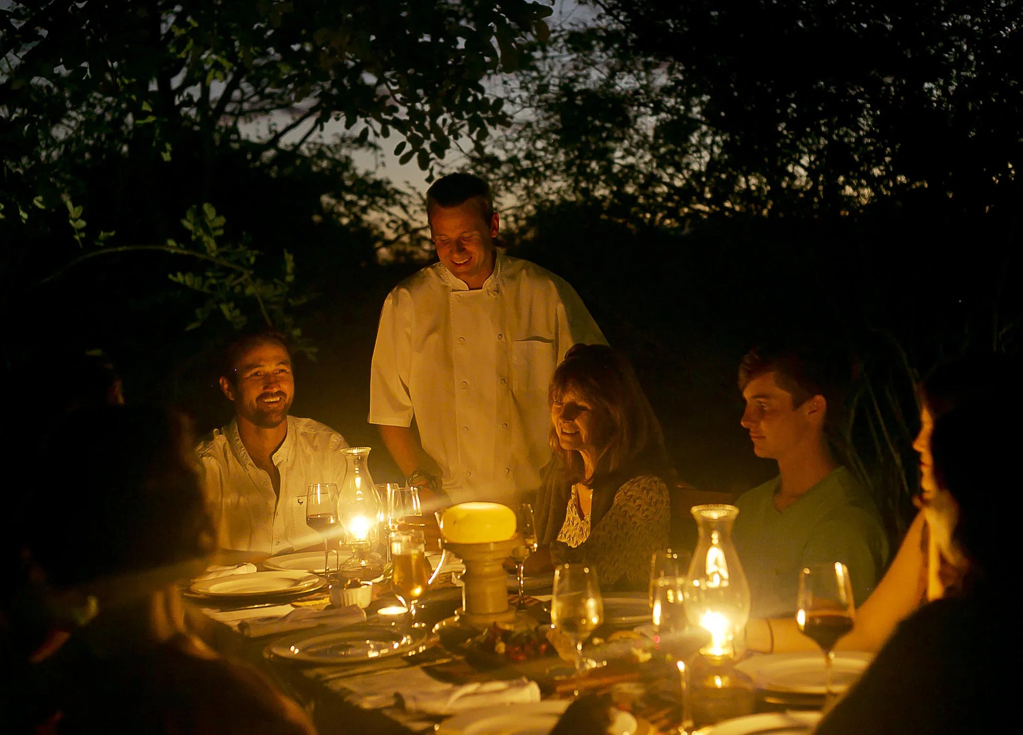 Masuwe Lodge - dining at Masuwe Lodge, Victoria Falls (Zimbabwe), Zimbabwe.