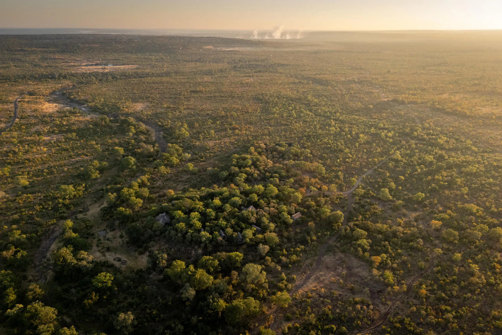 Masuwe Lodge - Aerial View at Masuwe Lodge, Victoria Falls (Zimbabwe), Zimbabwe.