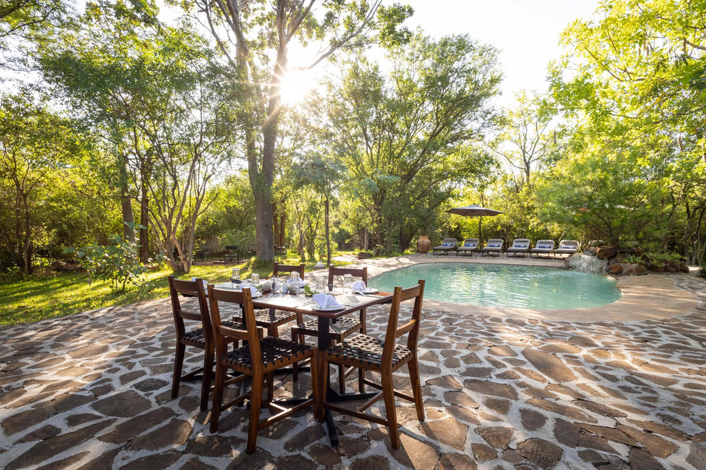 Masuwe Lodge - Dining at Masuwe Lodge, Victoria Falls (Zimbabwe), Zimbabwe.