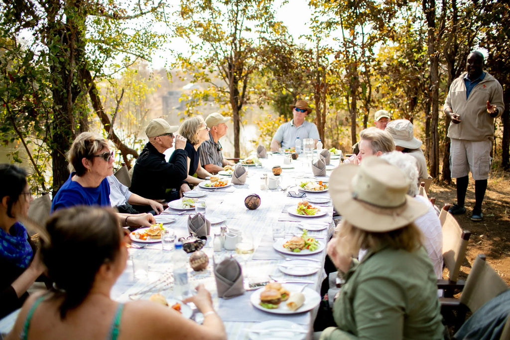 Masuwe Lodge - Dining at Masuwe Lodge, Victoria Falls (Zimbabwe), Zimbabwe.