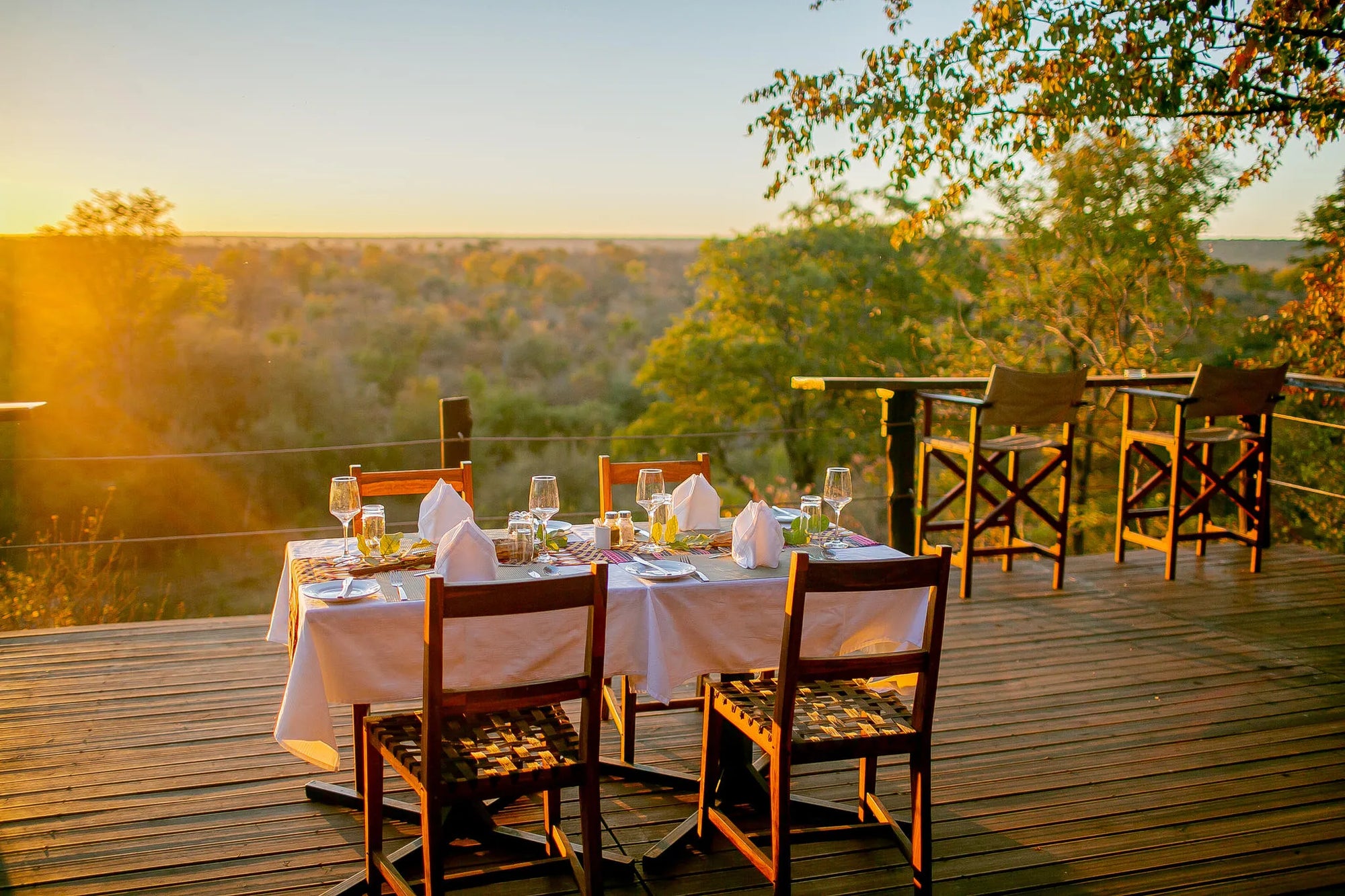 Masuwe Lodge - Dining at Masuwe Lodge, Victoria Falls (Zimbabwe), Zimbabwe.