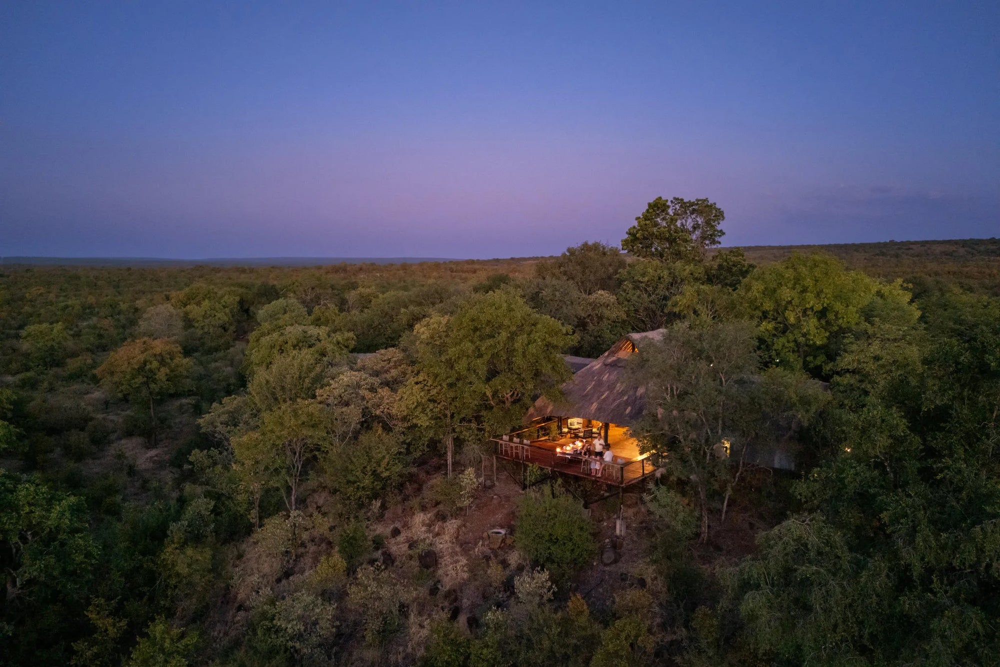 Masuwe Lodge - Main Area at Masuwe Lodge, Victoria Falls (Zimbabwe), Zimbabwe.