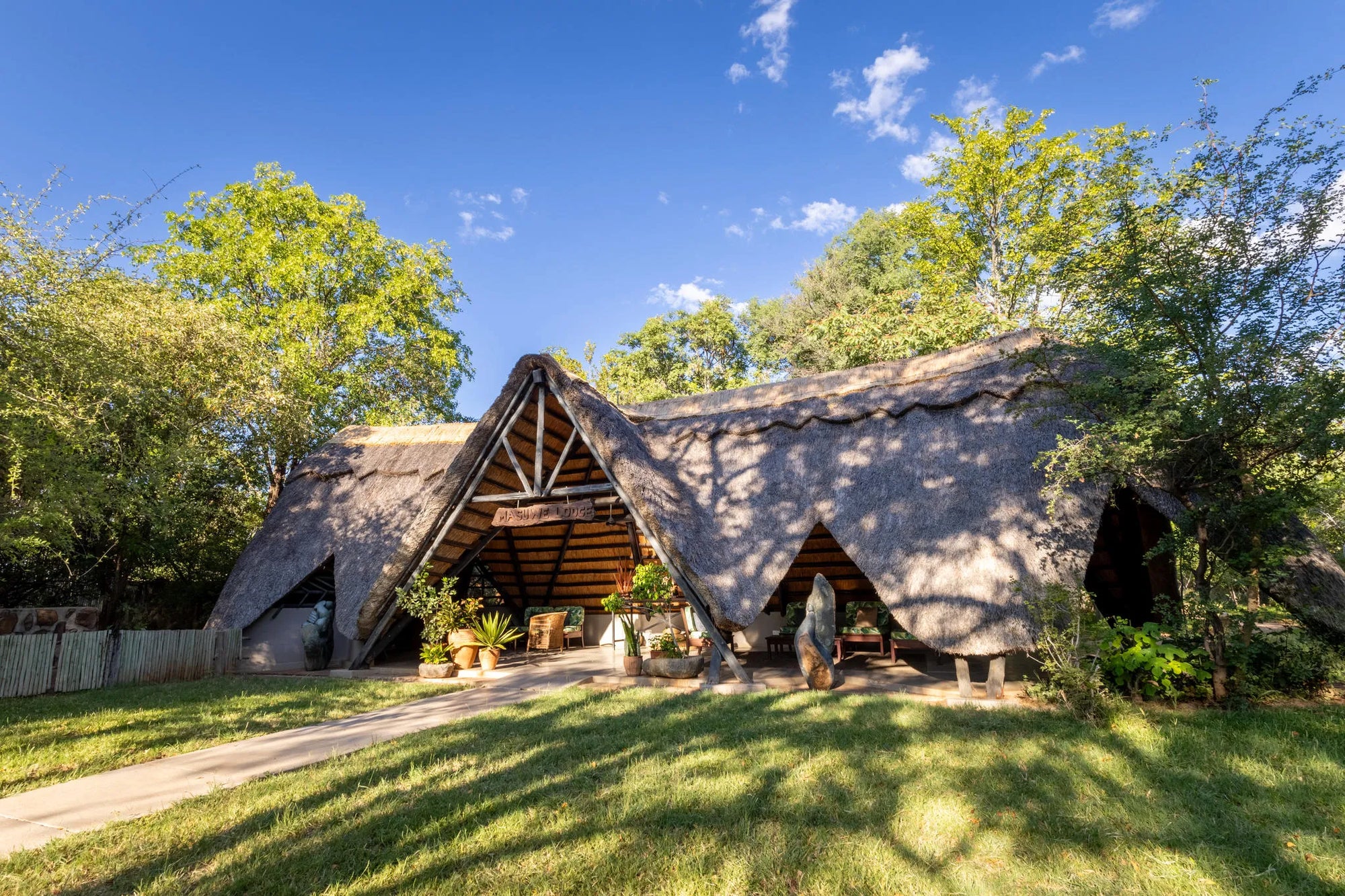 Masuwe Lodge - Main Area at Masuwe Lodge, Victoria Falls (Zimbabwe), Zimbabwe.