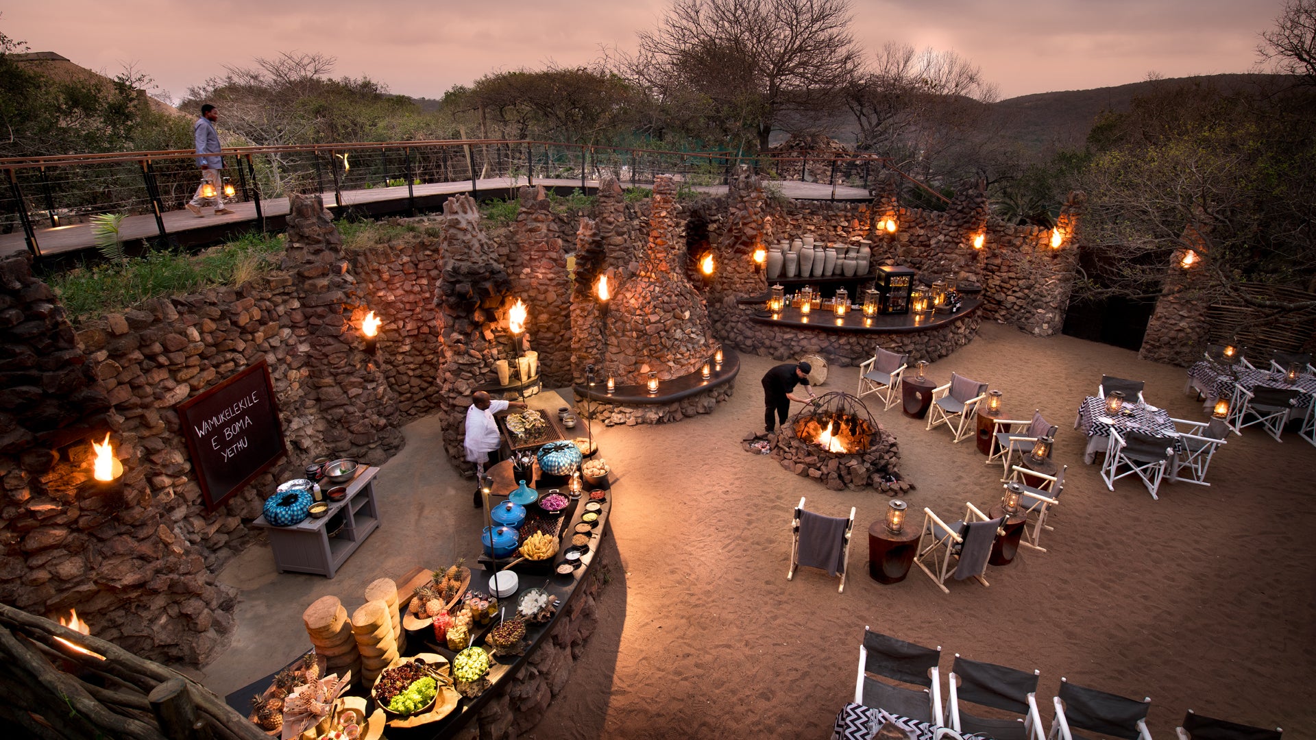 Phinda Mountain Lodge -  Boma dinner
