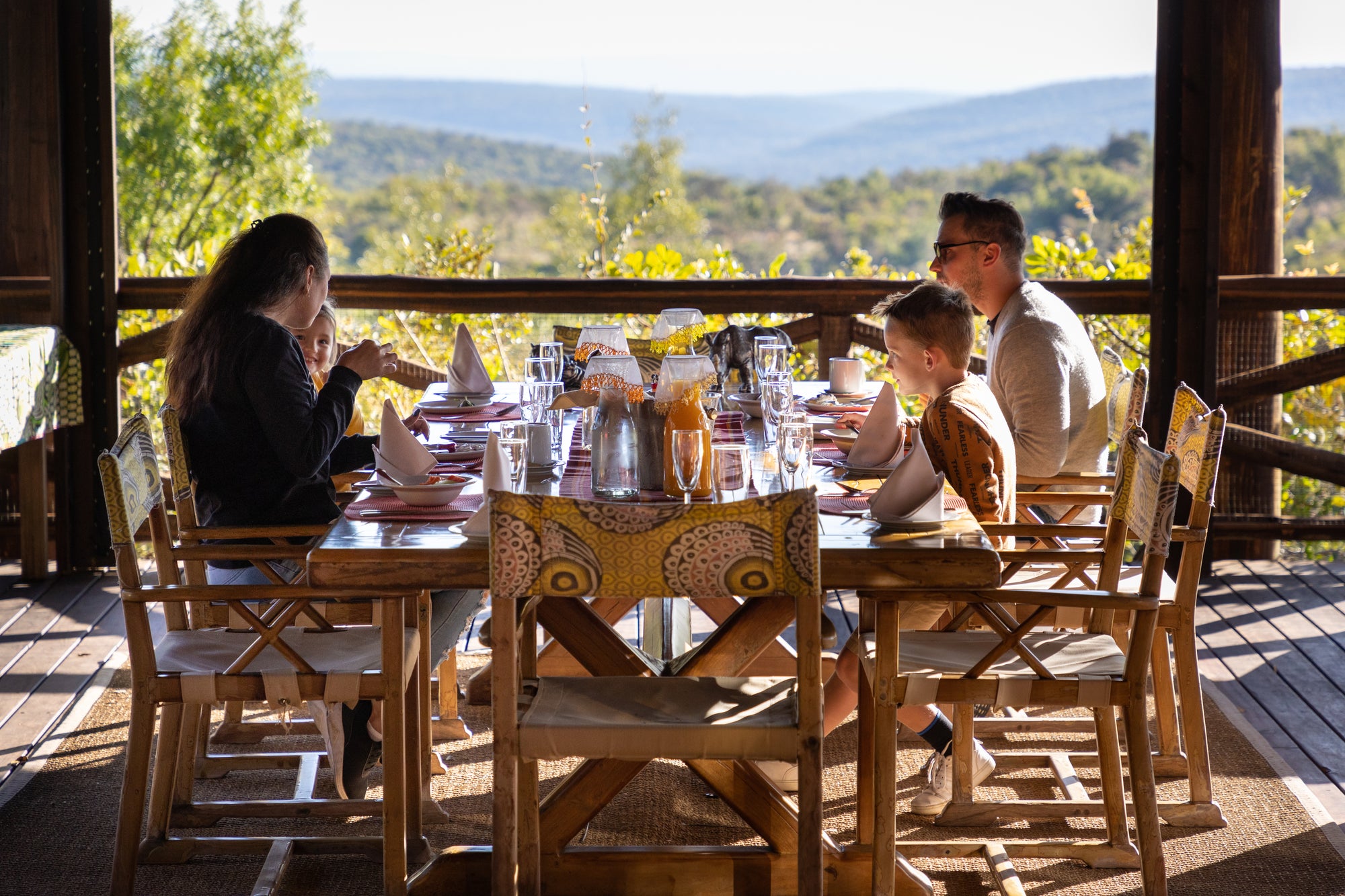 Breakfast on the Main Lodge Deck