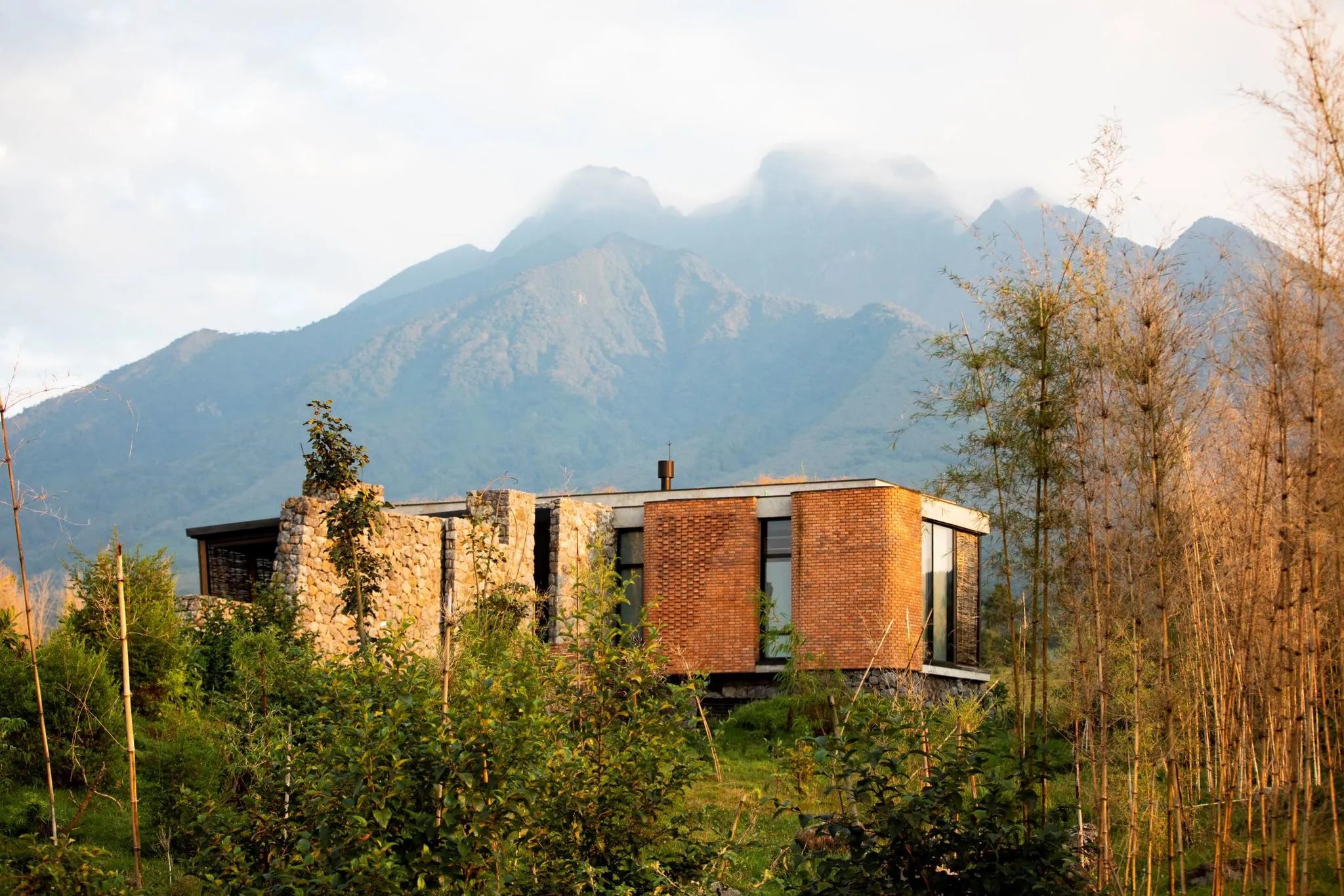 Singita Kwitonda Lodge - Exterior at Singita Kwitonda Lodge, Volcanoes National Park, Rwanda.