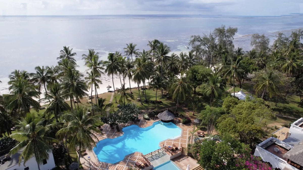 Aerial View of Serena Beach Resort and Spa at Serena Beach Resort and Spa, Kenyan Coast, Kenya.