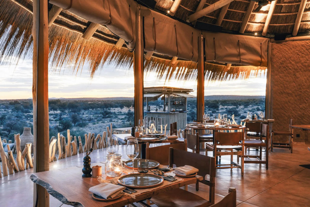 Ambo Delights - Restaurant at Zannier Omaanda, Zannier Reserve, Namibia.