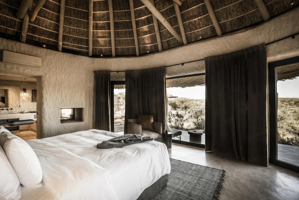 Bedroom at Zannier Omaanda, Zannier Reserve, Namibia.